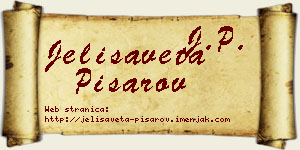Jelisaveta Pisarov vizit kartica